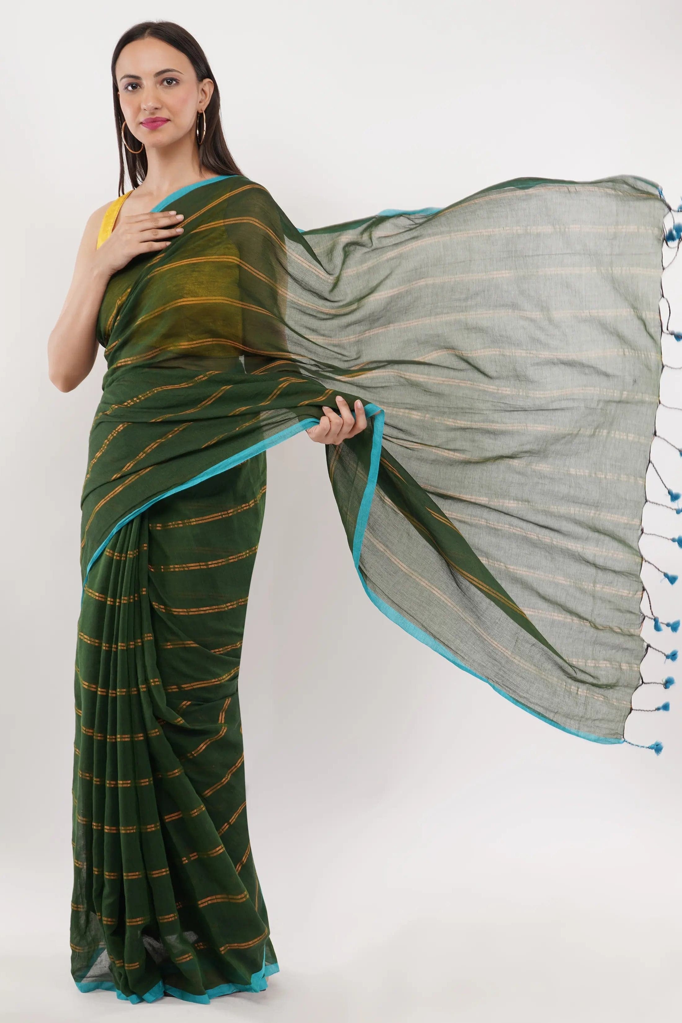 STARRY FOREST | Mul Cotton | Indidha Saree