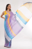 Suman SantiPur Saree SUNSET REVERIE | Pure Cotton | Indidha Saree