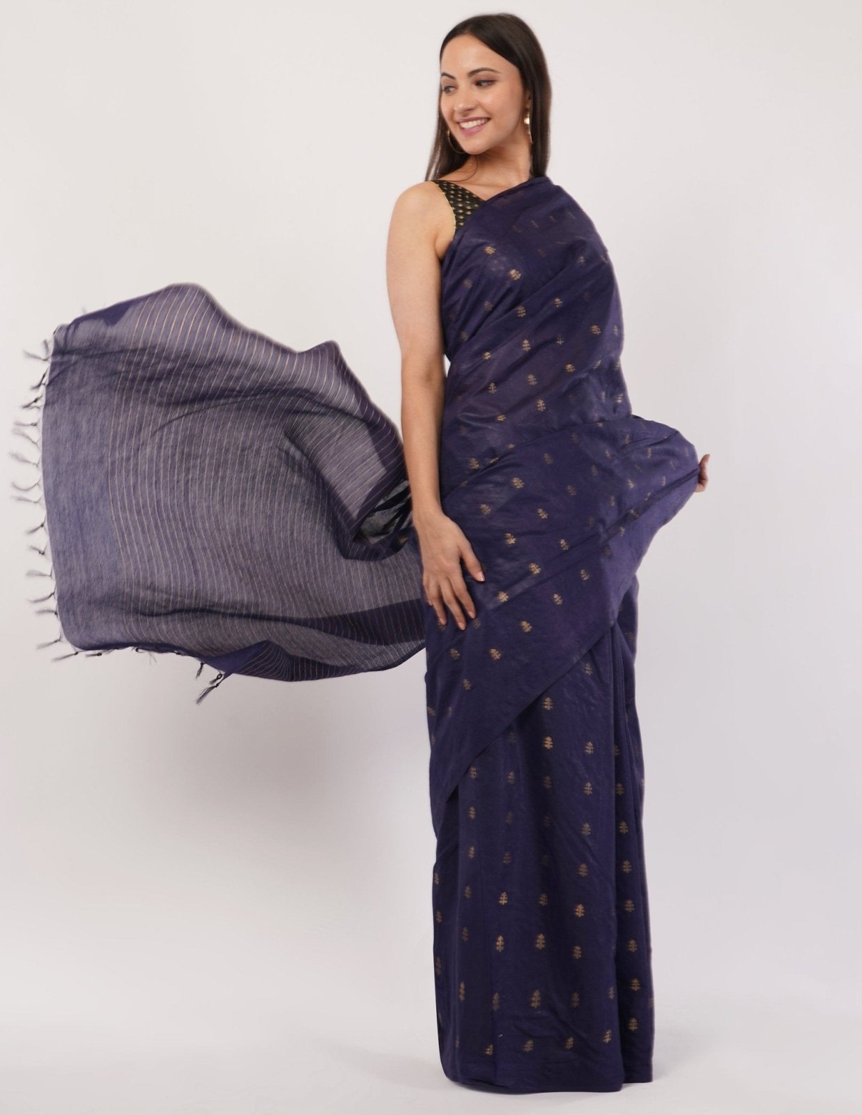 ZARA | Kota Viscose Zari Buta | Indidha Saree