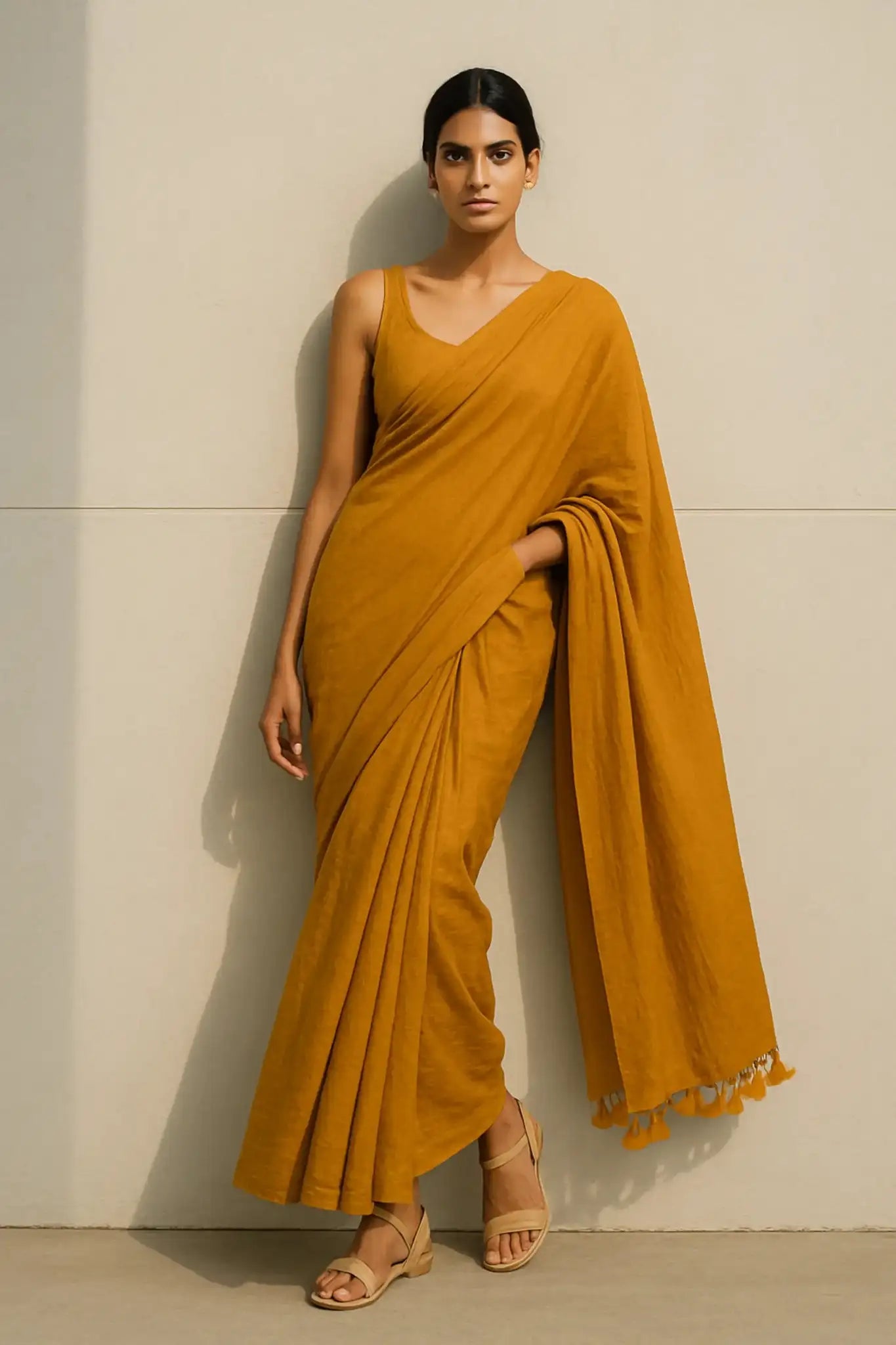 Saundhi Khushboo | Handloom Mul Cotton | Indidha Saree