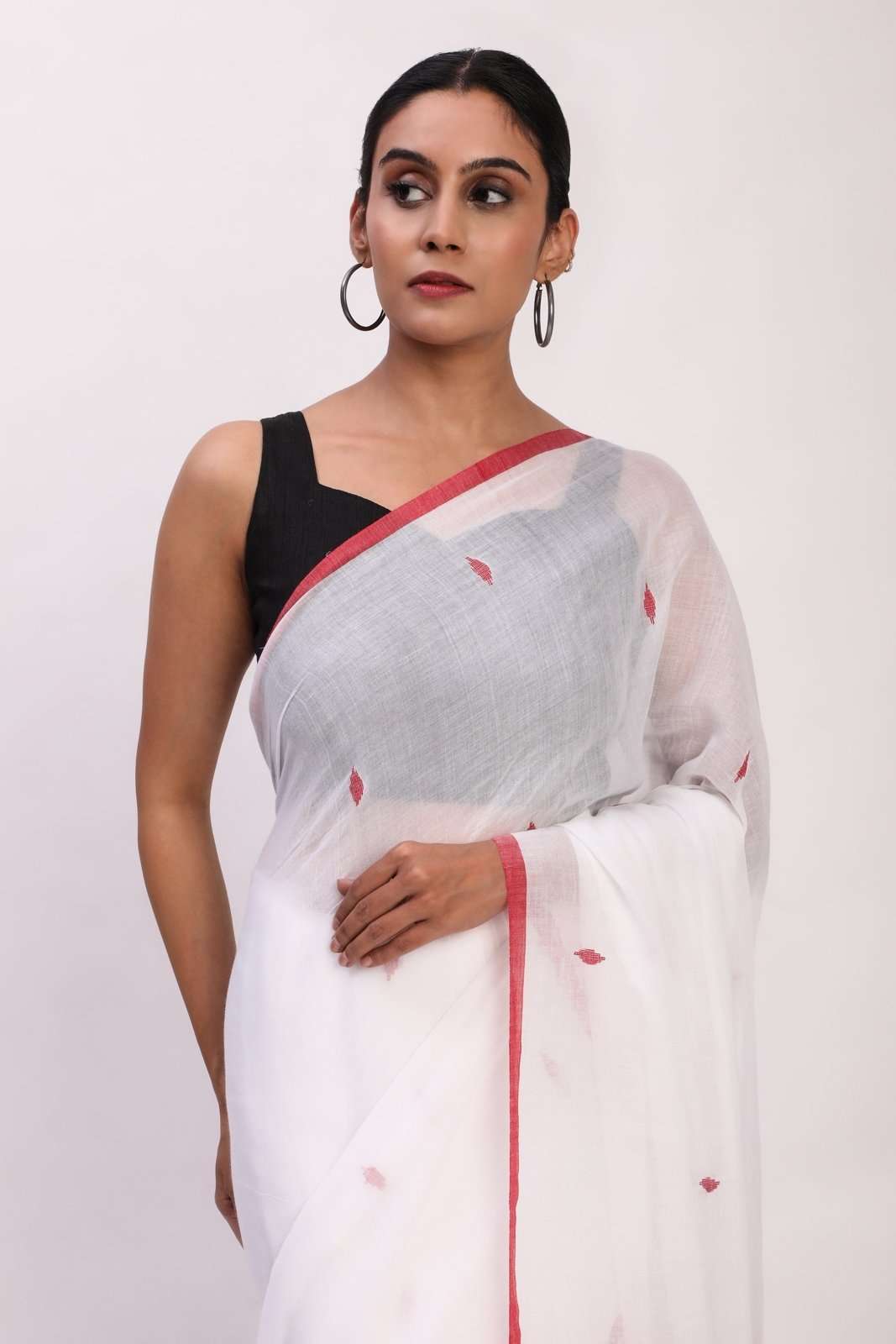 Scarlet Frame | Mul Cotton | Indidha Saree