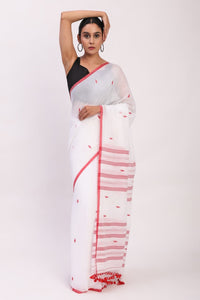 Scarlet Frame | Mul Cotton | Indidha Saree