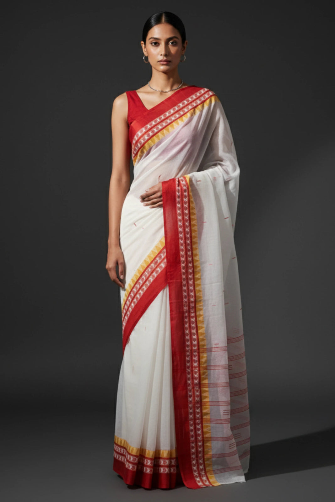SCARLET | Pure Cotton | Indidha Saree