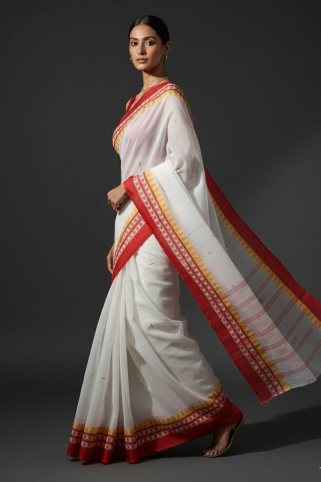 SCARLET | Pure Cotton | Indidha Saree