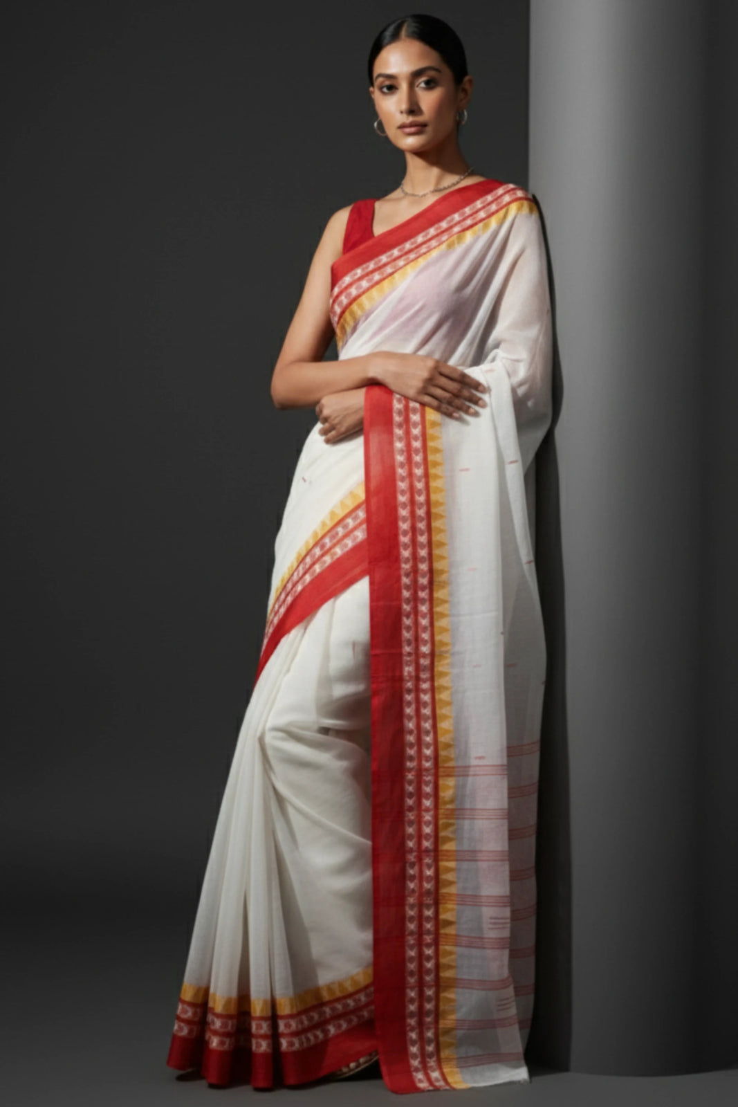 SCARLET | Pure Cotton | Indidha Saree