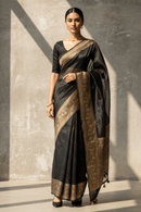 SHADOW OF GRANDEUR | Linen Silk | Indidha Saree