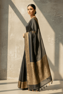 SHADOW OF GRANDEUR | Linen Silk | Indidha Saree