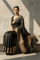 SHADOW OF GRANDEUR | Linen Silk | Indidha Saree