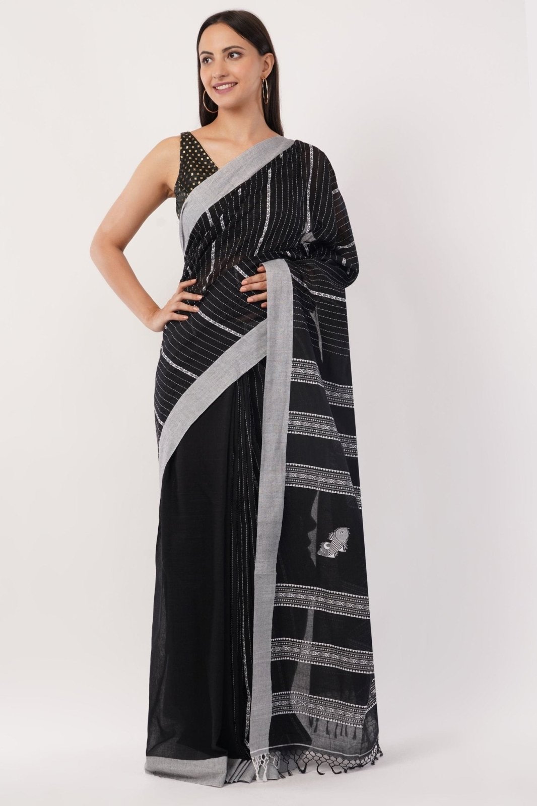 SHYAMAL REKHA | Cotton | Indidha Saree
