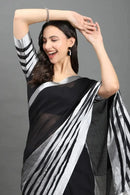 SILVER STREAK | Mul Cotton | Indidha Saree