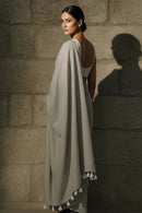 Slate Whisper | Mul Cotton | Indidha Saree