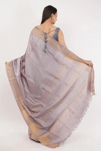 SMOKY SILK | Pure Chanderi Silk | Indidha Saree
