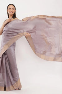 SMOKY SILK | Pure Chanderi Silk | Indidha Saree