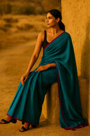 Soft Clash | Handloom Mul Cotton | Indidha Saree