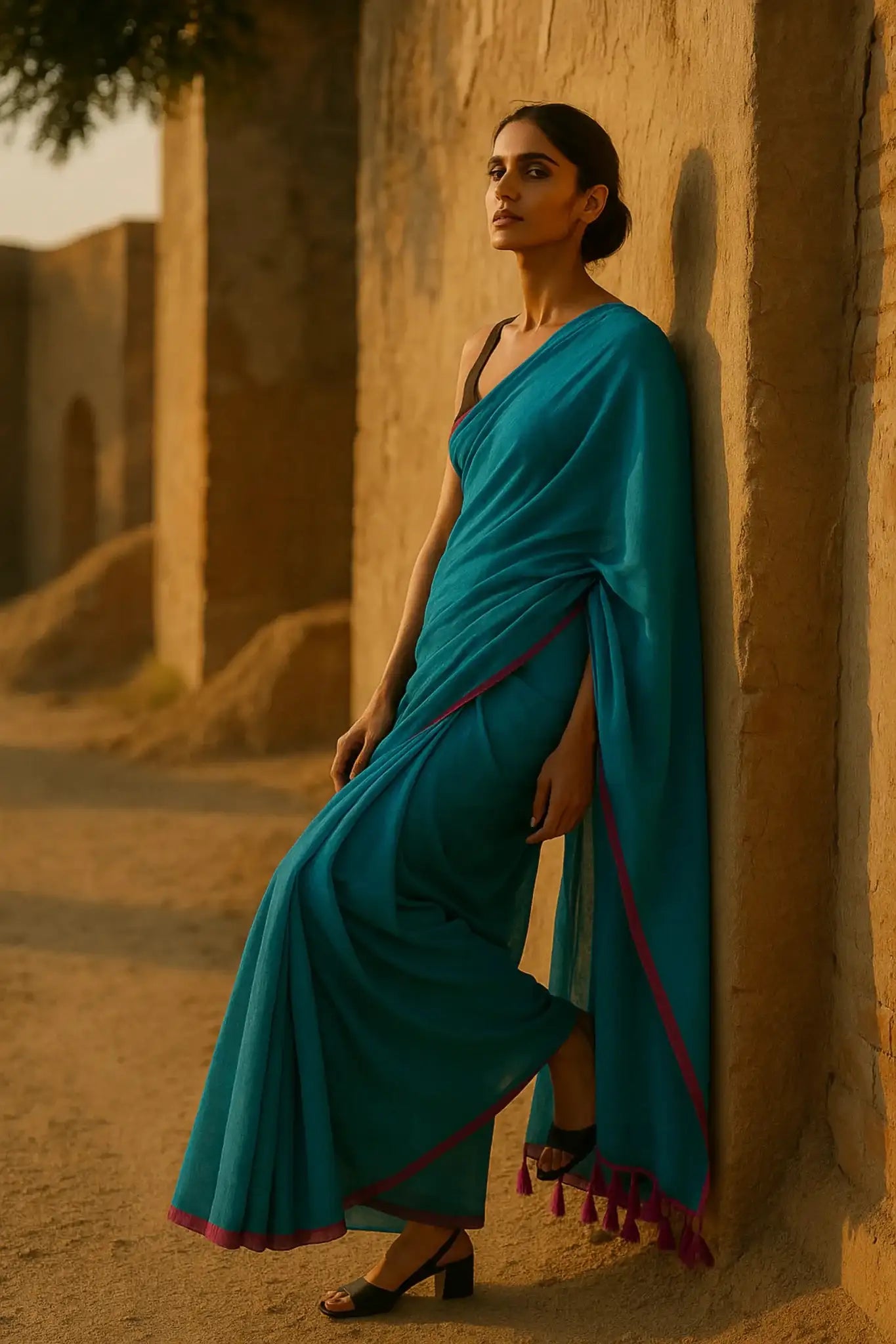 Soft Clash | Mul Cotton  | Indidha Saree