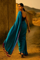 Soft Clash | Handloom Mul Cotton | Indidha Saree