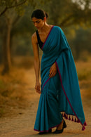 Soft Clash | Handloom Mul Cotton | Indidha Saree