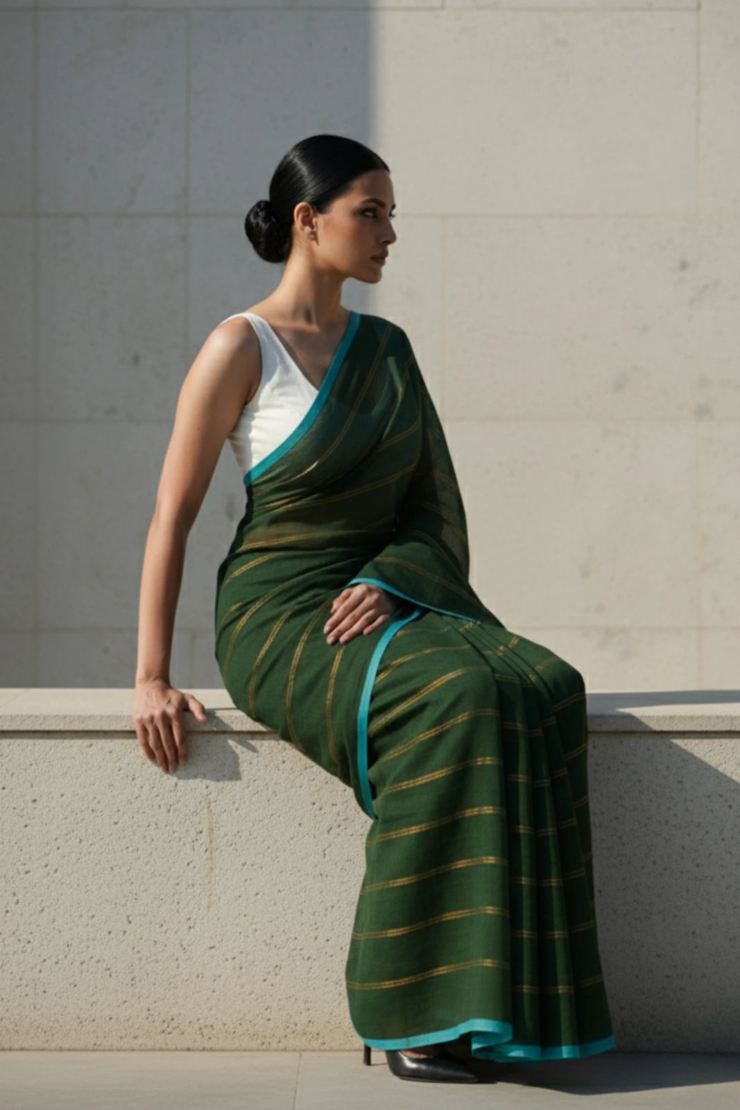 STARRY FOREST | Mul Cotton | Indidha Saree