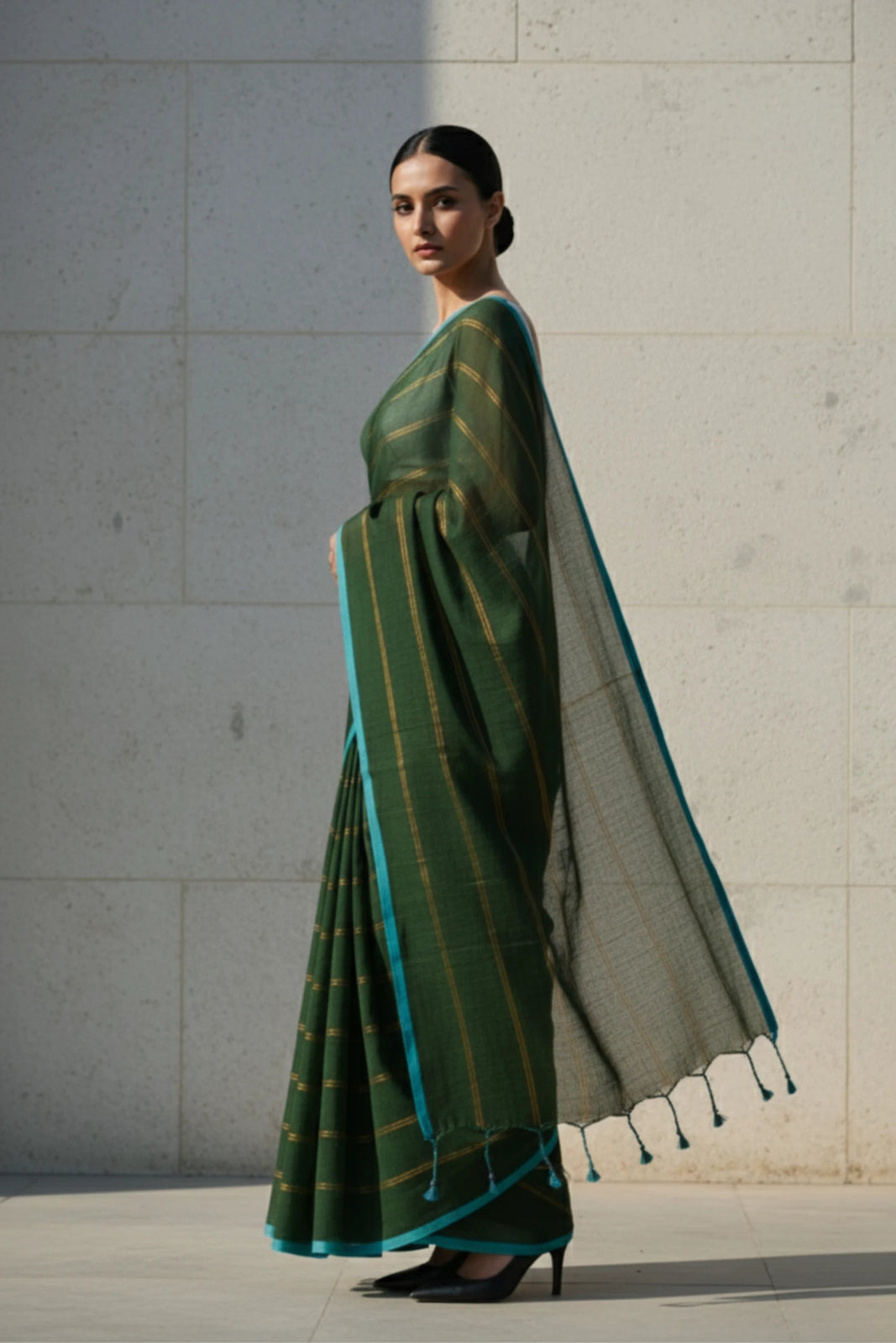 STARRY FOREST | Mul Cotton | Indidha Saree