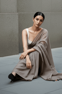 Stone Mist | Cotton | Indidha Saree