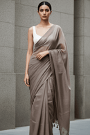 Stone Mist | Cotton | Indidha Saree