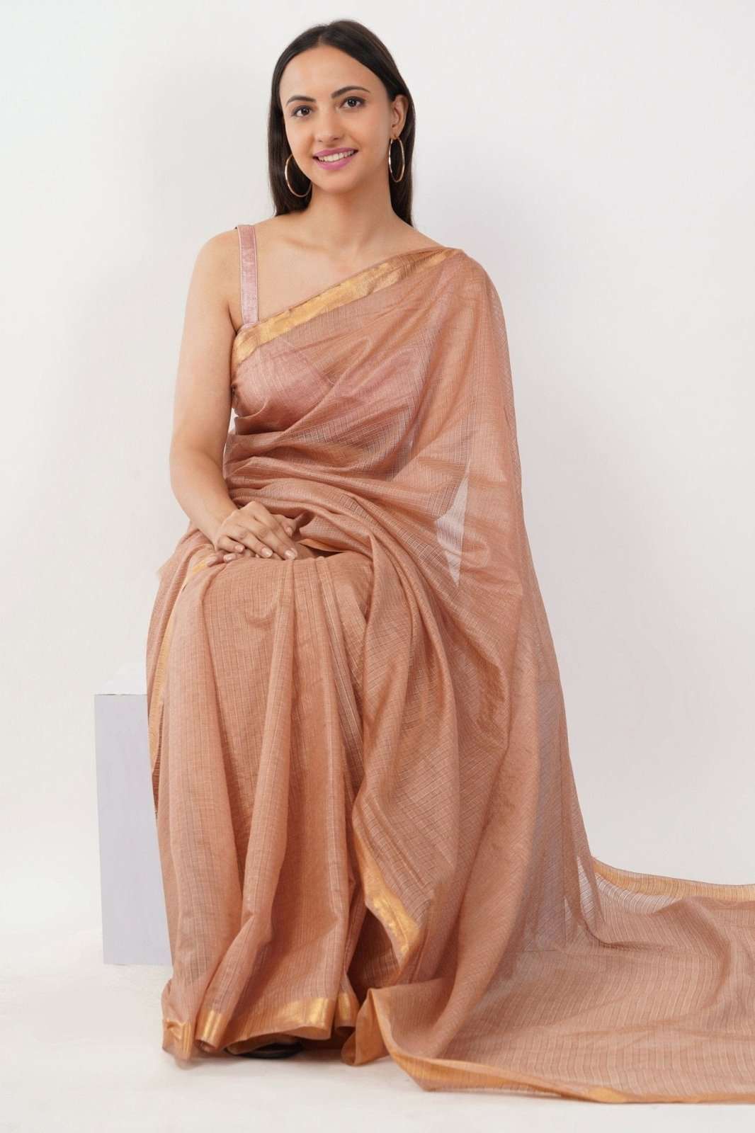 SUBTLE BLOOM | Kota Doria | Indidha Saree