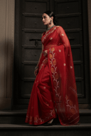 SUHANI SAAZ | Pure Muslin Jamdani | Indidha Saree