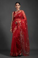 SUHANI SAAZ | Pure Muslin Jamdani | Indidha Saree