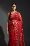 SUHANI SAAZ | Pure Muslin Jamdani | Indidha Saree