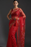 SUHANI SAAZ | Pure Muslin Jamdani | Indidha Saree