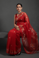 SUHANI SAAZ | Pure Muslin Jamdani | Indidha Saree