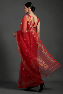 SUHANI SAAZ | Pure Muslin Jamdani | Indidha Saree