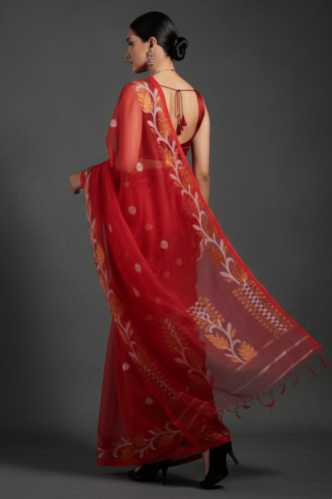 SUHANI SAAZ | Pure Muslin Jamdani | Indidha Saree