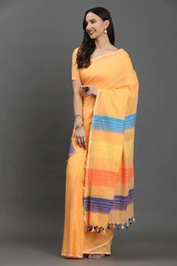 SUNBEAM STRIPES | Pure Cotton | Indidha Saree