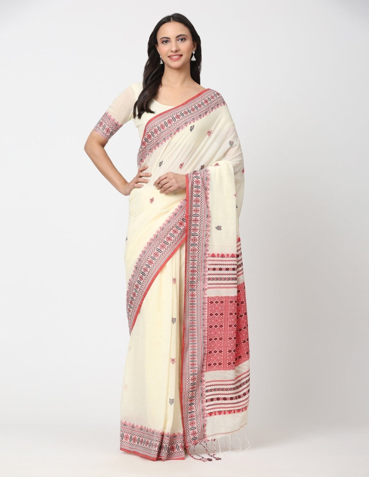 SUNDARIKA | Assam Mercerized Cotton | Indidha Saree