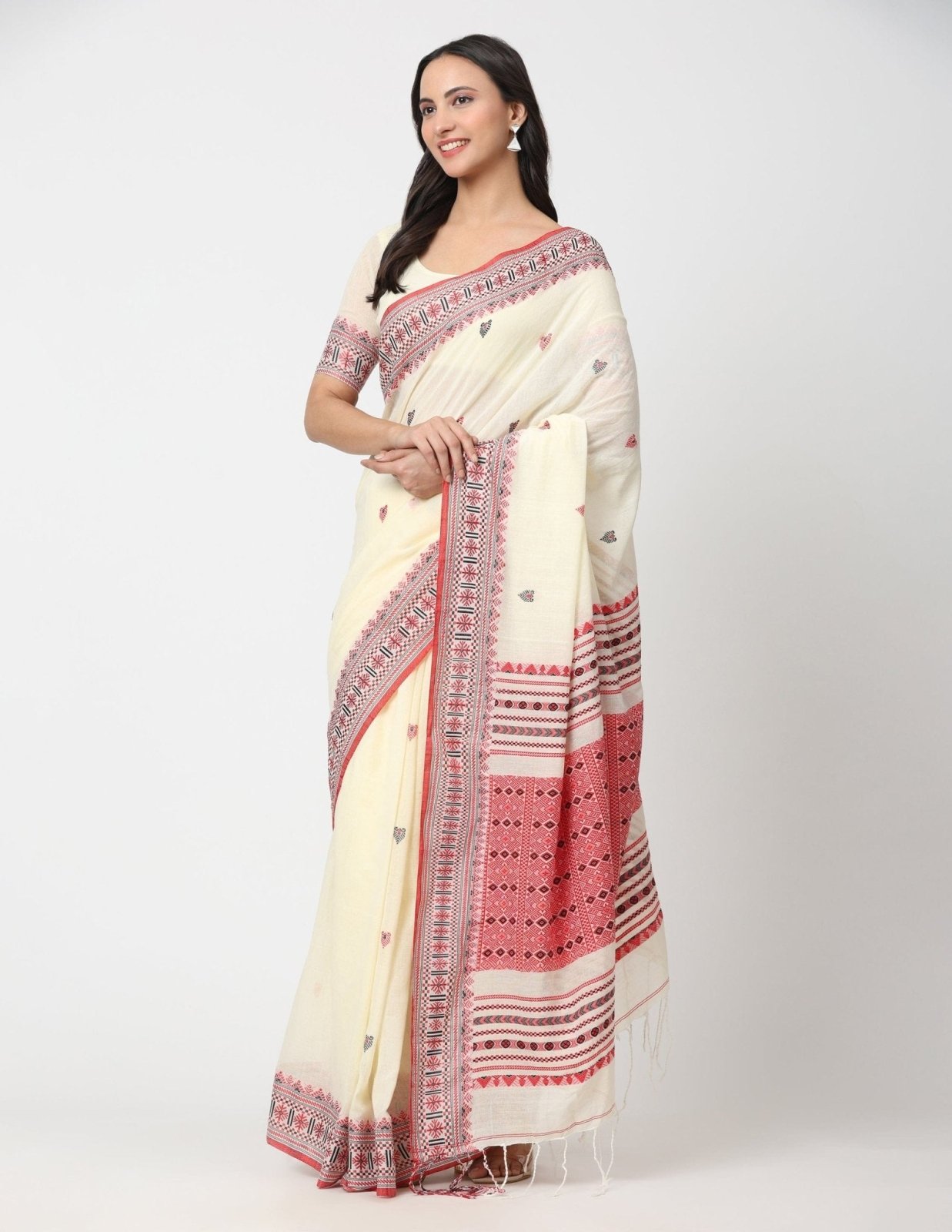 SUNDARIKA | Assam Mercerized Cotton | Indidha Saree