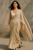 Sundown Silence | Handloom Mul Cotton | Indidha Saree