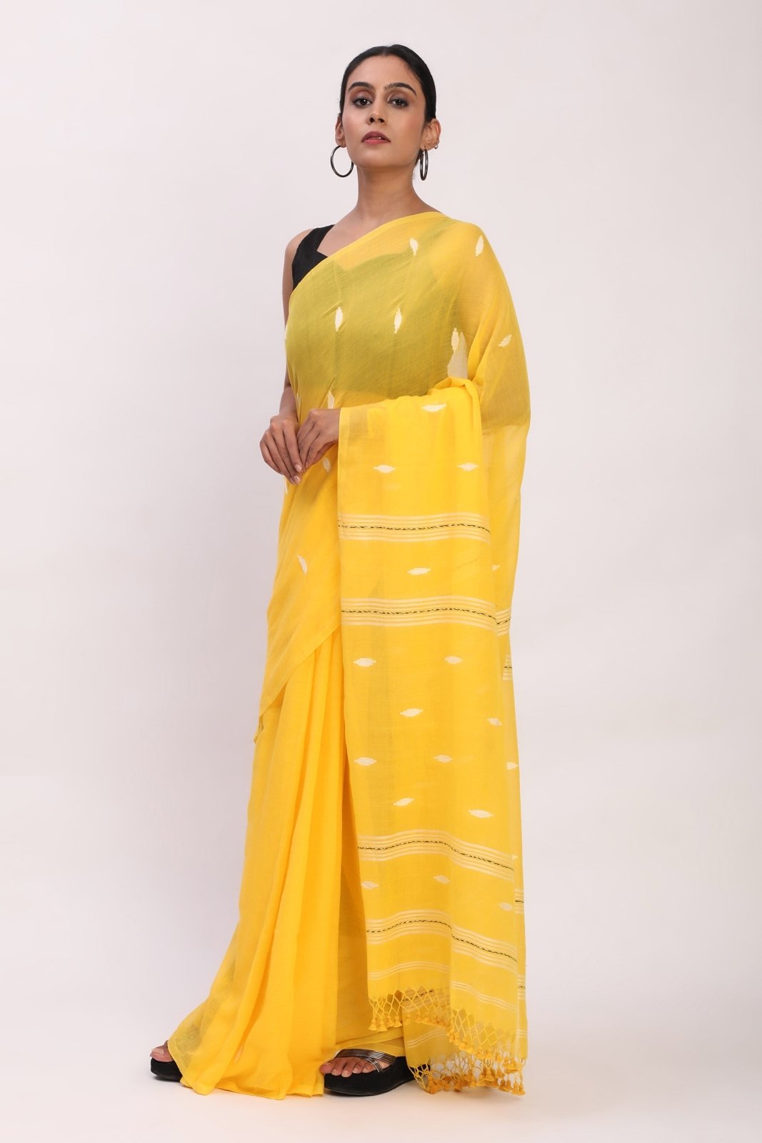 Sunlit Weave | Mul cotton | Indidha Saree