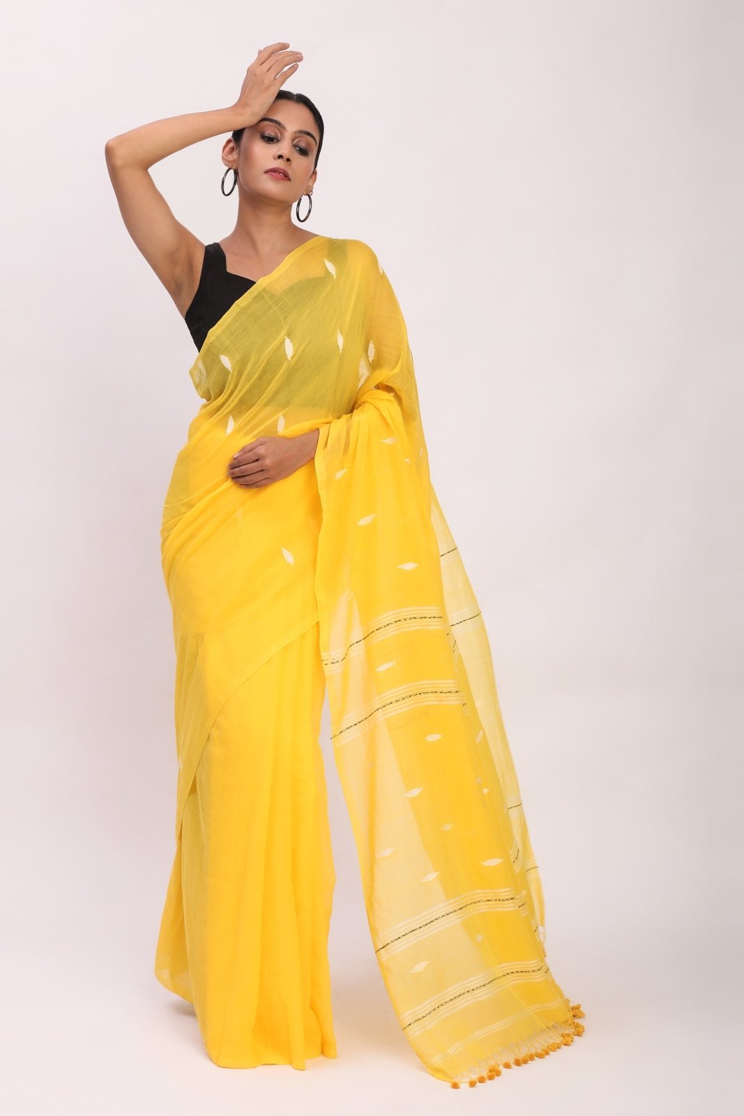 Sunlit Weave | Mul cotton | Indidha Saree