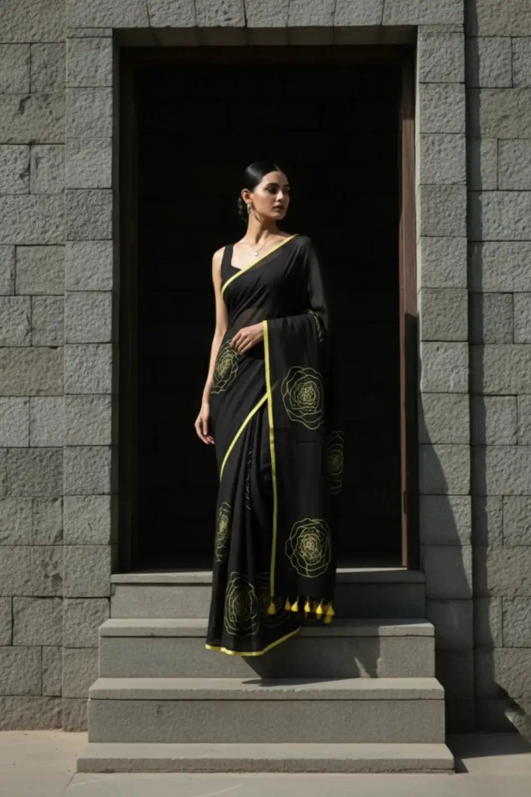 SUNSET ROSE | Mul Cotton | Indidha Saree
