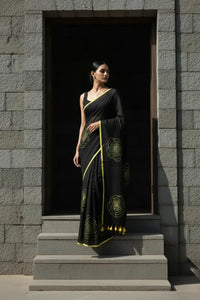 SUNSET ROSE | Mul Cotton | Indidha Saree