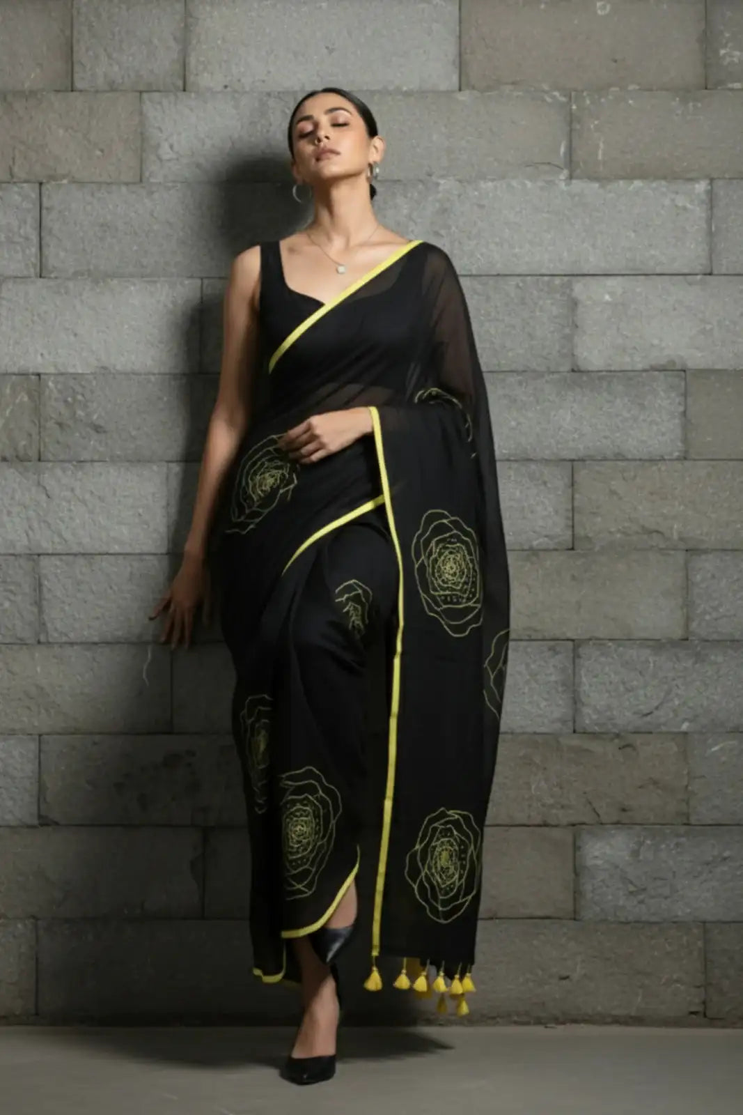 SUNSET ROSE | Mul Cotton | Indidha Saree
