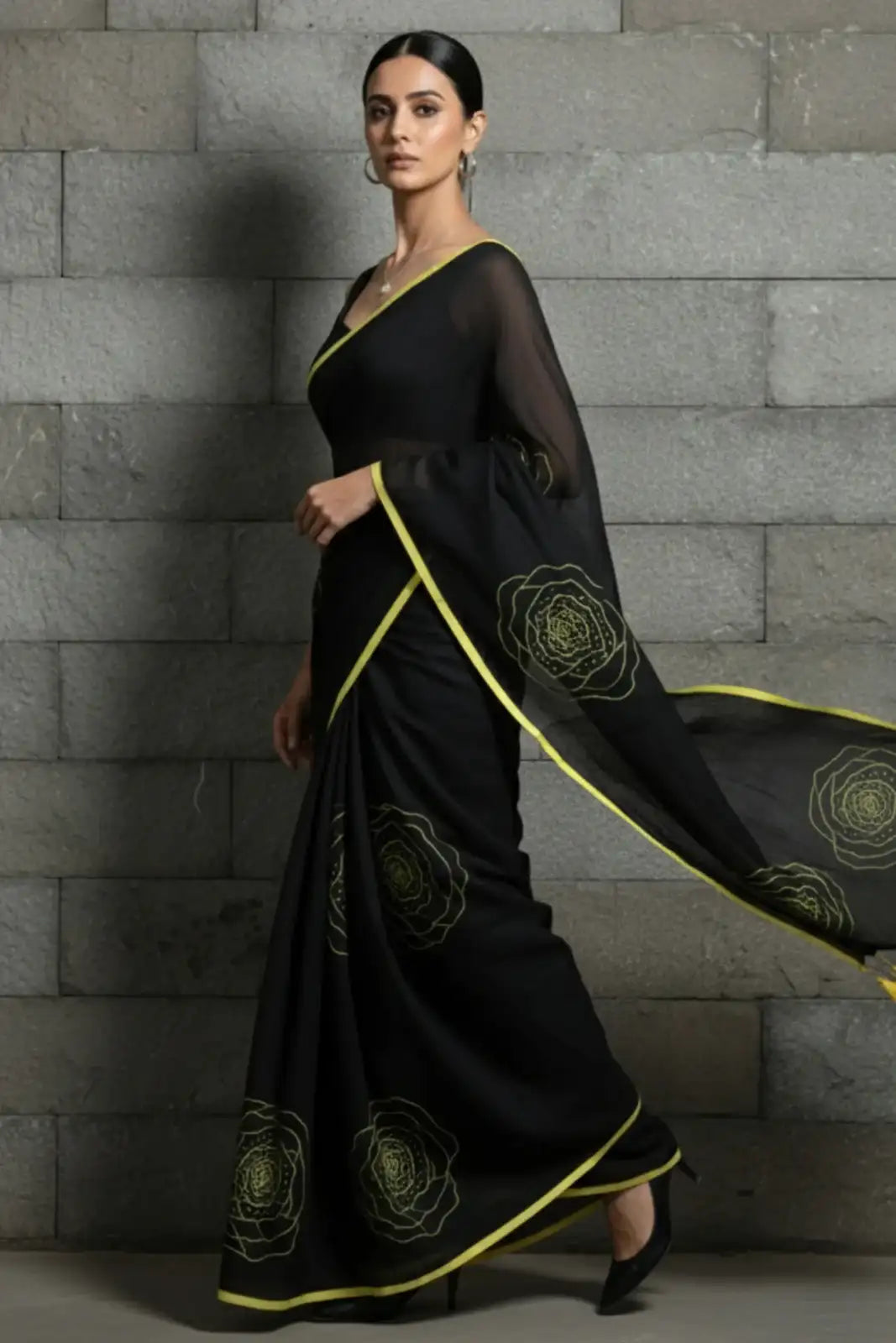 SUNSET ROSE | Mul Cotton | Indidha Saree