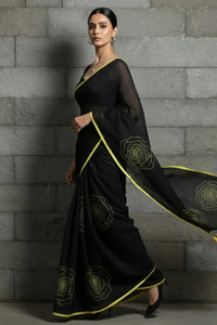 SUNSET ROSE | Mul Cotton | Indidha Saree