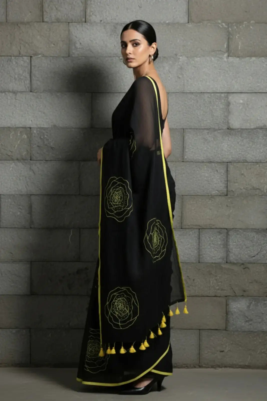 SUNSET ROSE | Mul Cotton | Indidha Saree