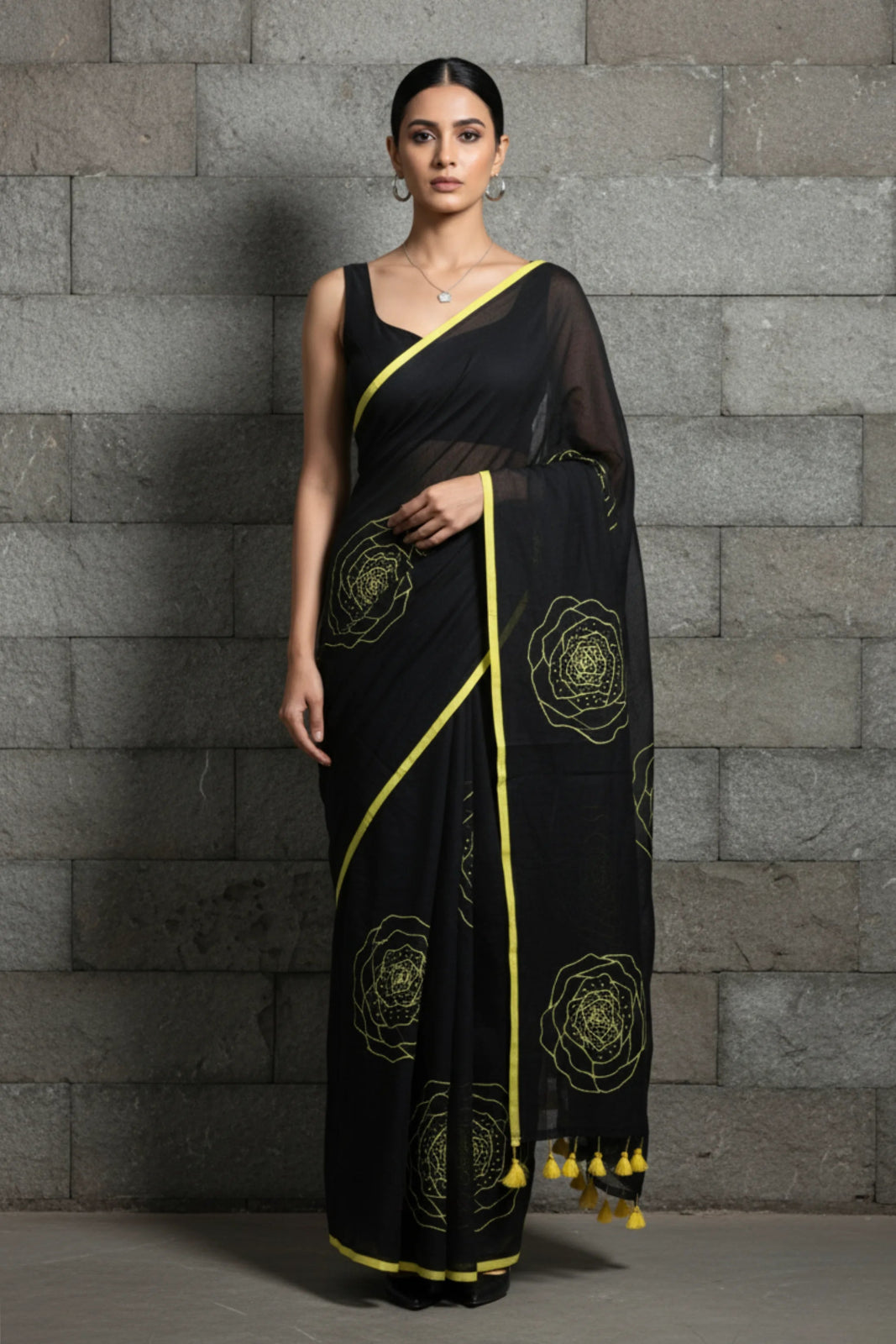 SUNSET ROSE | Mul Cotton | Indidha Saree