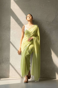 LIME ESSENCE | Mul Cotton | Indidha Saree