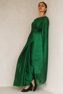 TEAL TEMPTATION | Handloom Tissue | Indidha Saree