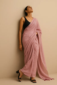Tender Rage | Handloom Mul Cotton | Indidha Saree