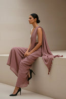 Twilight Lavender | Handloom Mul Cotton | Indidha Saree